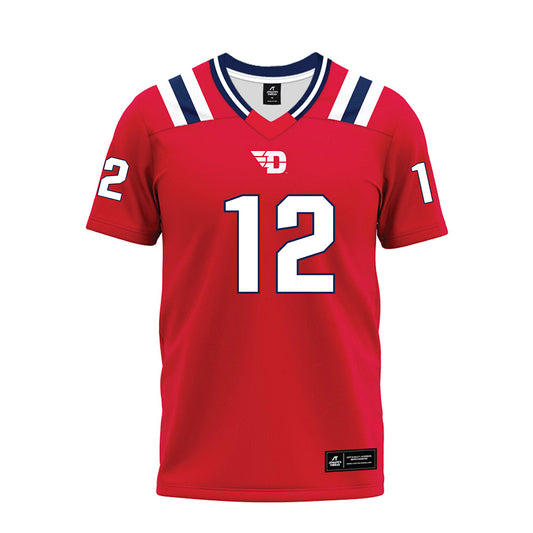 Dayton - NCAA Football : Gavin Lochow - Red Premium Football Jersey