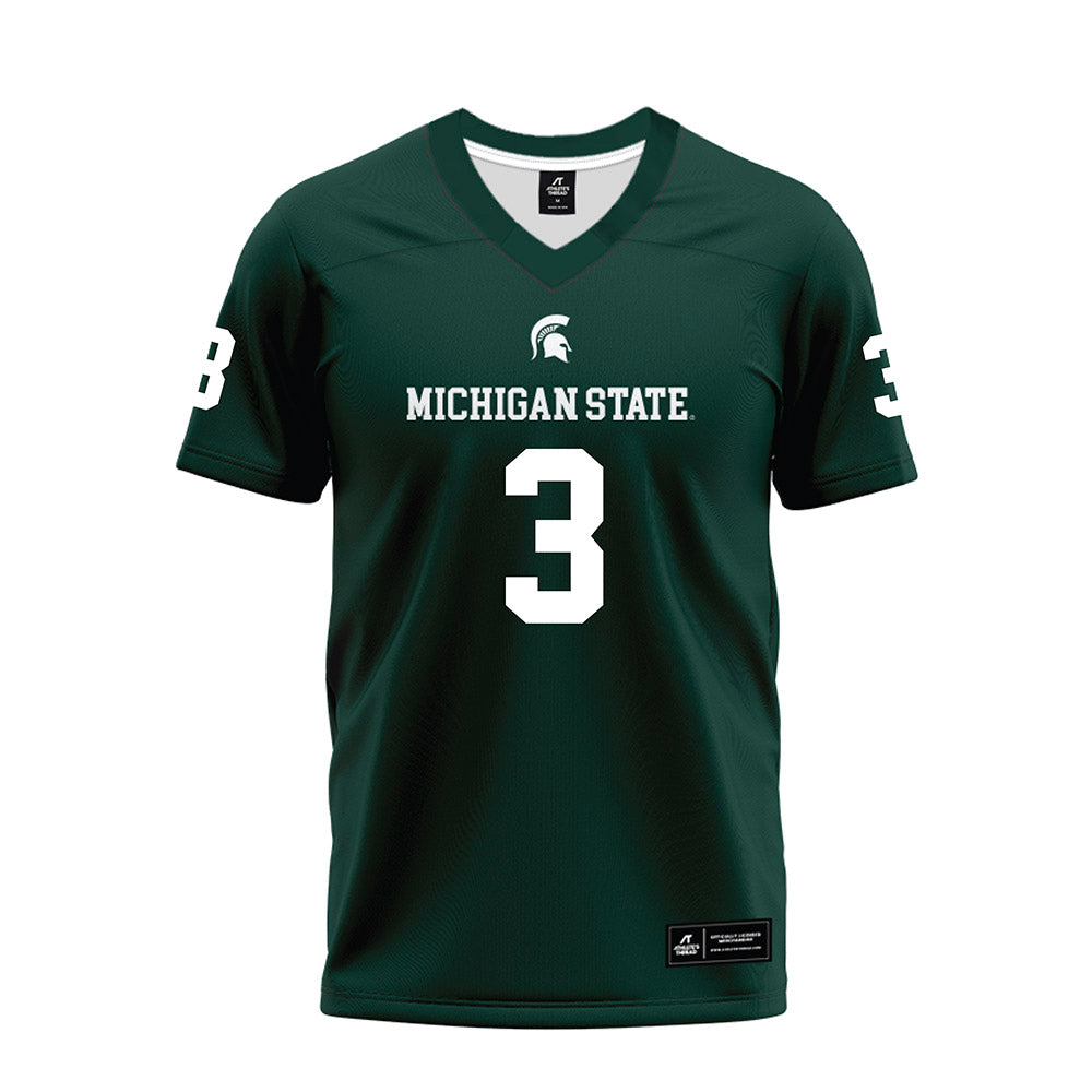 Michigan State - NCAA Football : Tre Bell - Premium Football Jersey-0