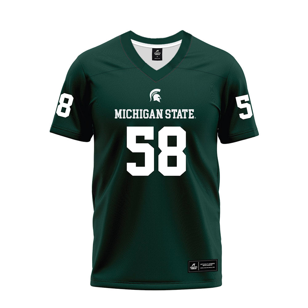 Michigan State - NCAA Football : Conner Moore - Premium Football Jersey-0
