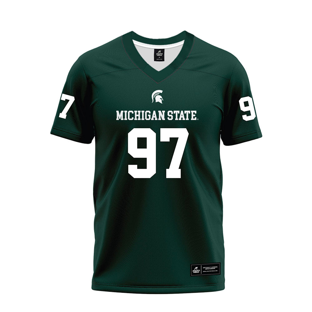 Michigan State - NCAA Football : Cal Thrush - Premium Football Jersey-0