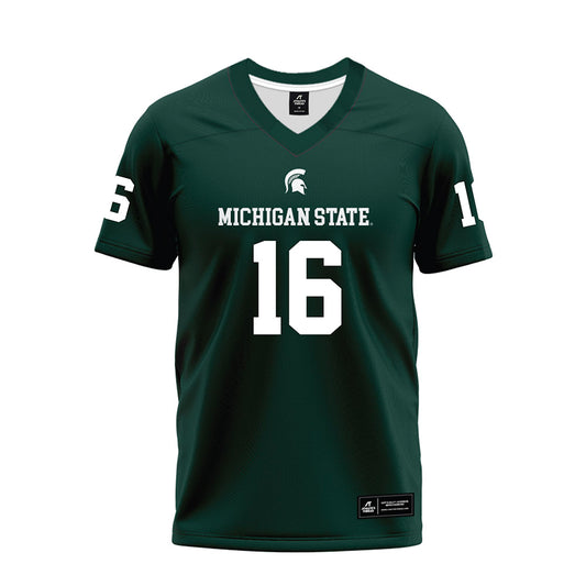 Michigan State - NCAA Football : Zachary Washington - Premium Football Jersey-0