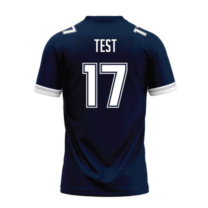 TBGU - NCAA Football : Luke Test - Navy Premium Football Jersey-3