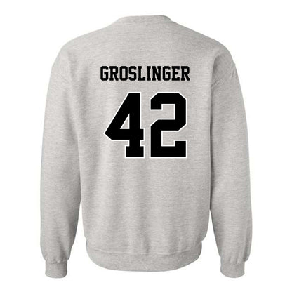 Towson - NCAA Football : Max Groslinger - Classic Fashion Shersey Crewneck Sweatshirt-1