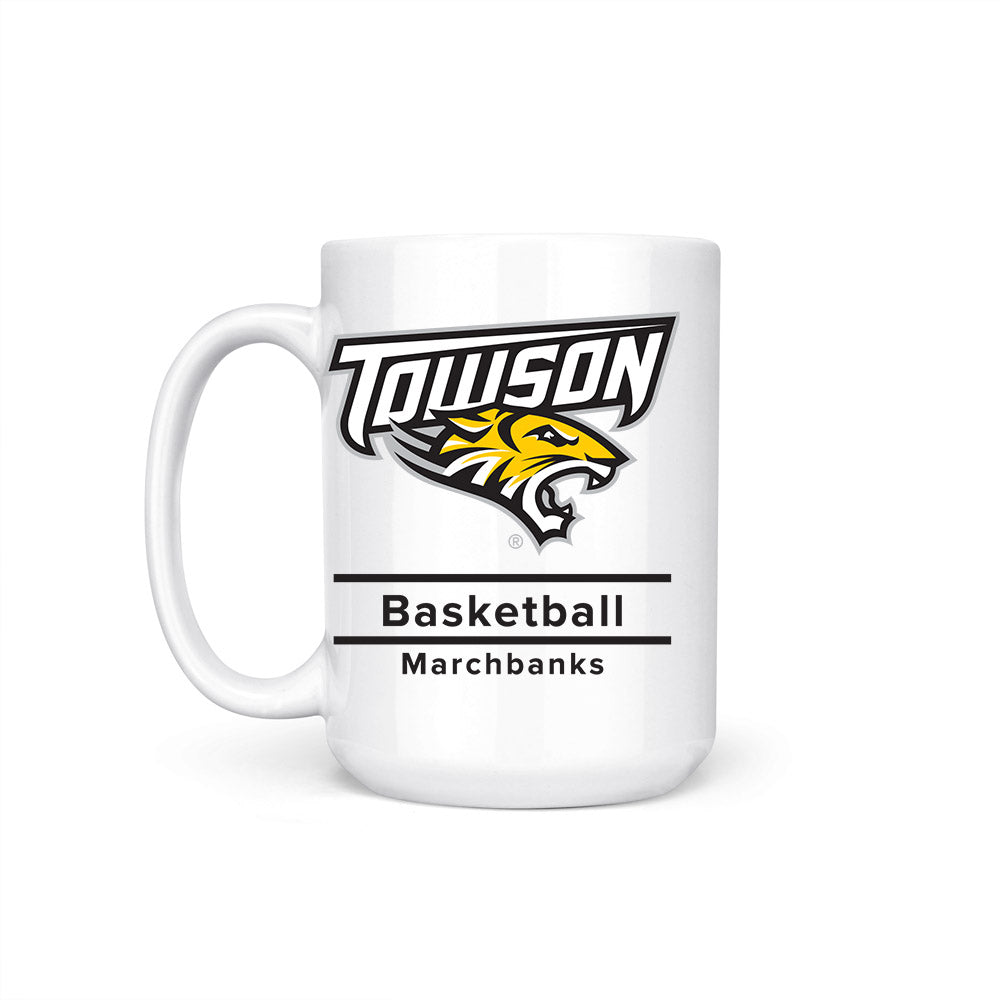 Towson - NCAA Women's Basketball : Masyn Marchbanks - Coffee Mug-1