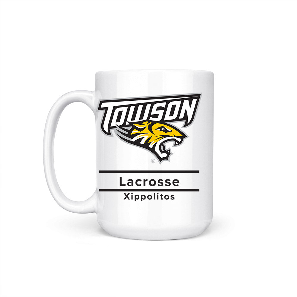 Towson - NCAA Women's Lacrosse : Courtney Xippolitos - Coffee Mug-1