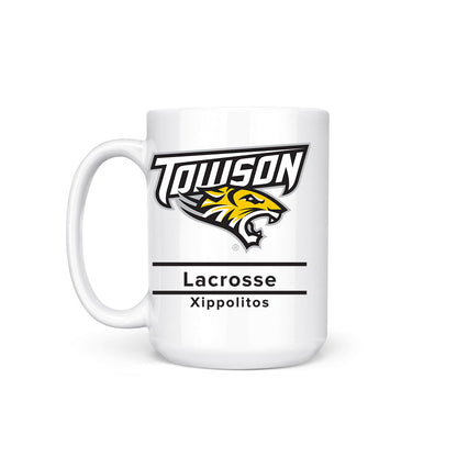 Towson - NCAA Women's Lacrosse : Courtney Xippolitos - Coffee Mug-1