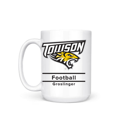 Towson - NCAA Football : Max Groslinger - Coffee Mug-1