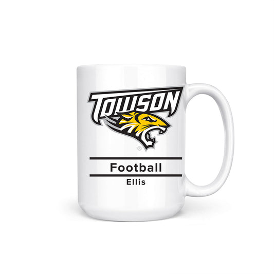 Towson - NCAA Football : Kobe Ellis - Coffee Mug-0