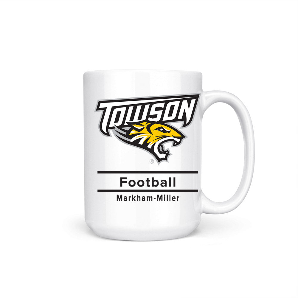 Towson - NCAA Football : Ian Markham-Miller - Coffee Mug-0