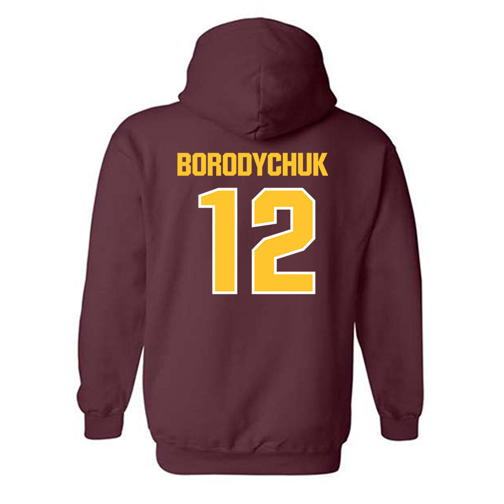 Central Michigan - NCAA Football : Logan Borodychuk - Classic Shersey Hooded Sweatshirt-1