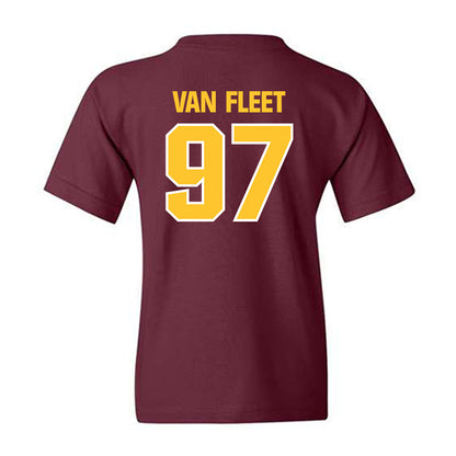 Central Michigan - NCAA Football : Maxwell Van Fleet - Classic Shersey Youth T-Shirt-1