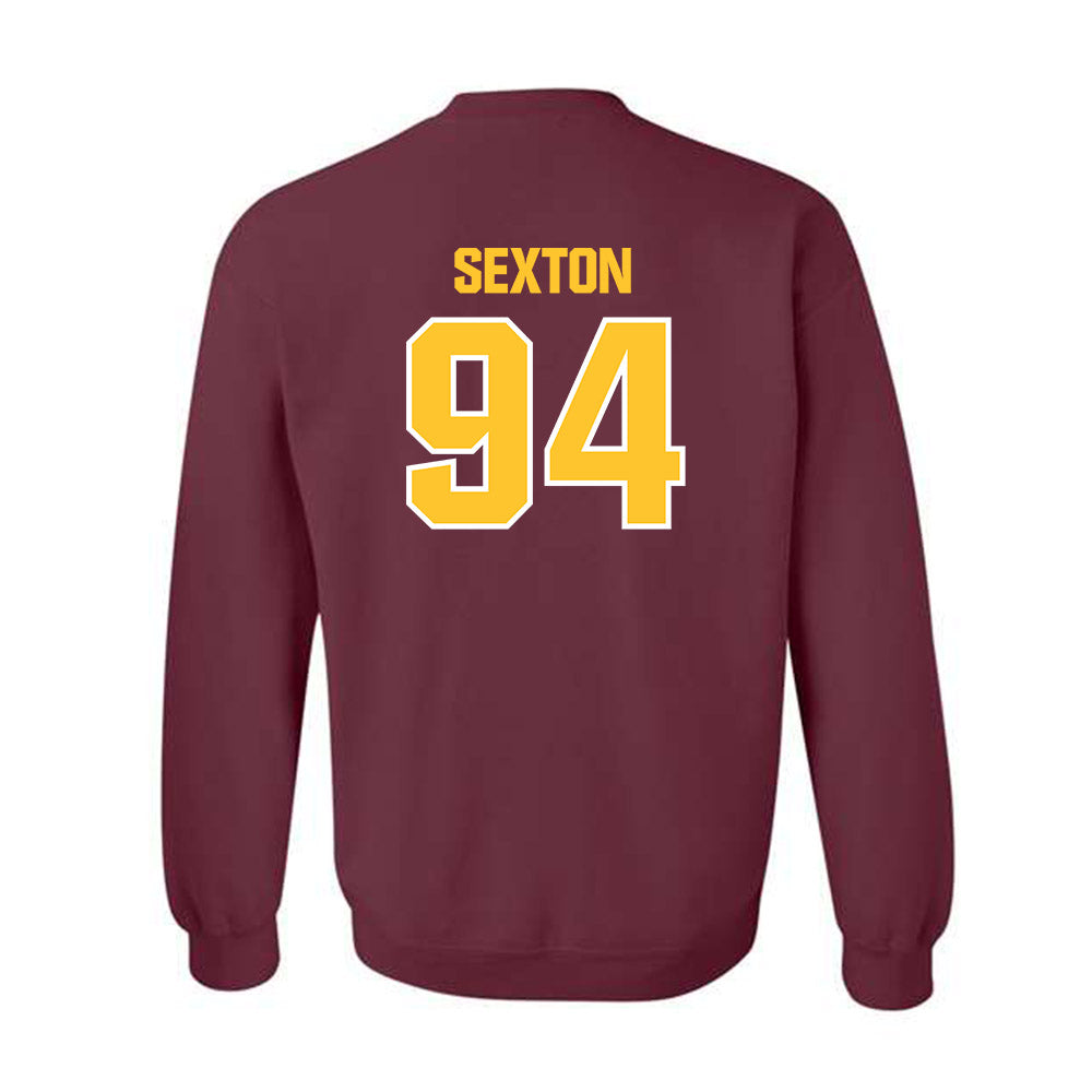 Central Michigan - NCAA Football : Matt Sexton - Classic Shersey Crewneck Sweatshirt-1