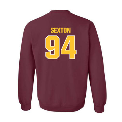 Central Michigan - NCAA Football : Matt Sexton - Classic Shersey Crewneck Sweatshirt-1