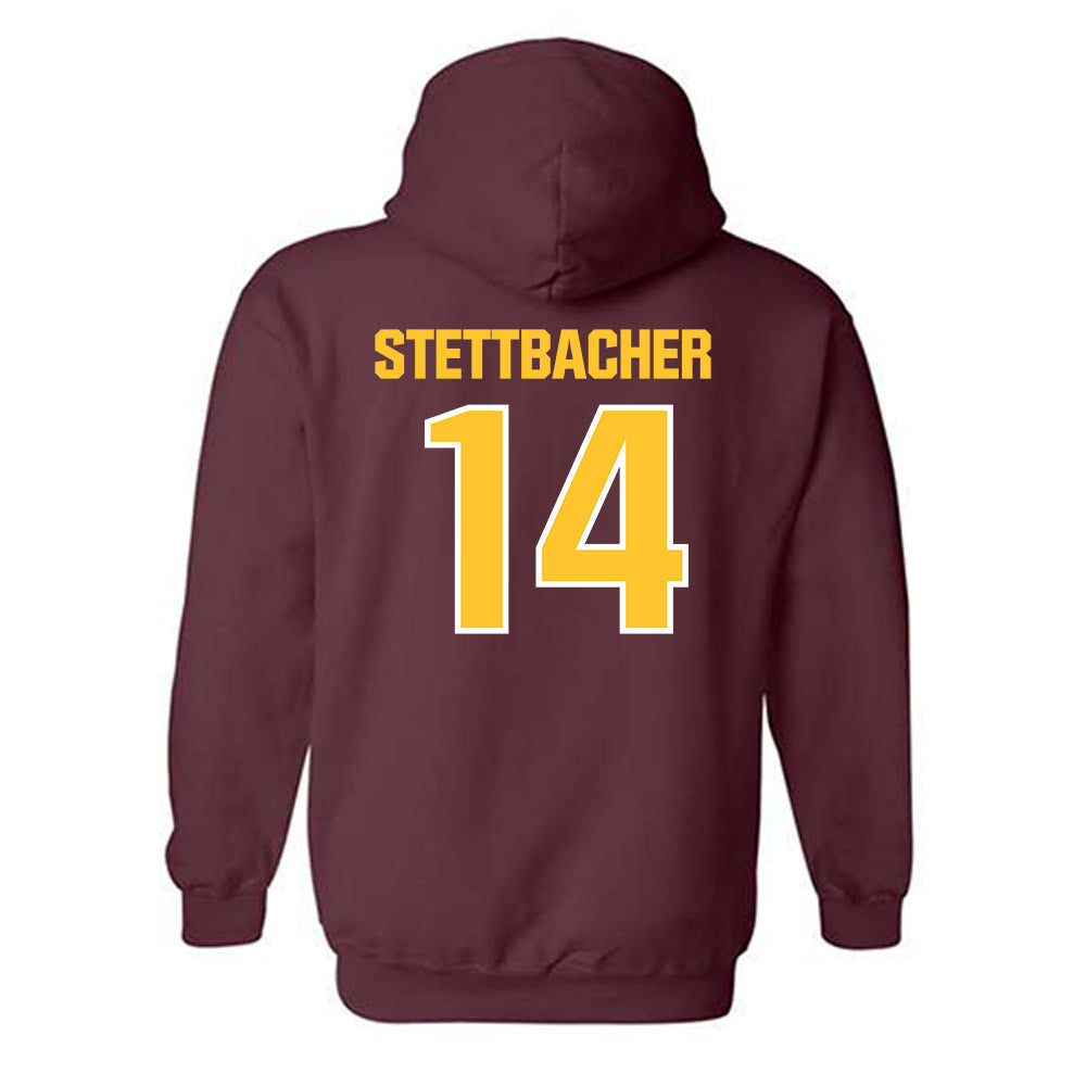 Central Michigan - NCAA Baseball : Drew Stettbacher - Classic Shersey Hooded Sweatshirt-1