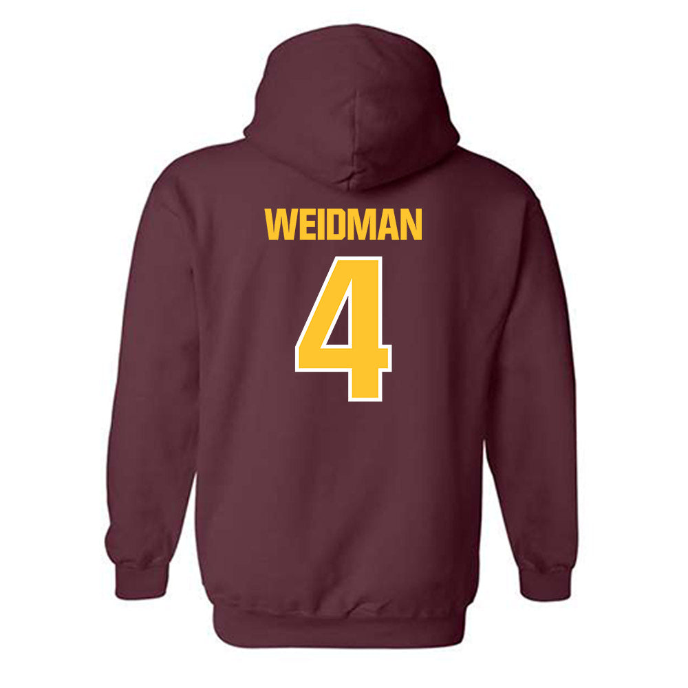 Central Michigan - NCAA Women's Volleyball : Rainey Weidman - Classic Shersey Hooded Sweatshirt-1