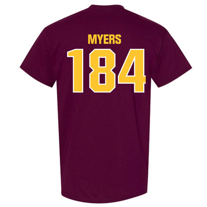 Central Michigan - NCAA Wrestling : Trey Myers - Classic Shersey T-Shirt-1