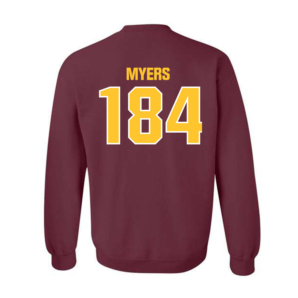 Central Michigan - NCAA Wrestling : Trey Myers - Classic Shersey Crewneck Sweatshirt-1