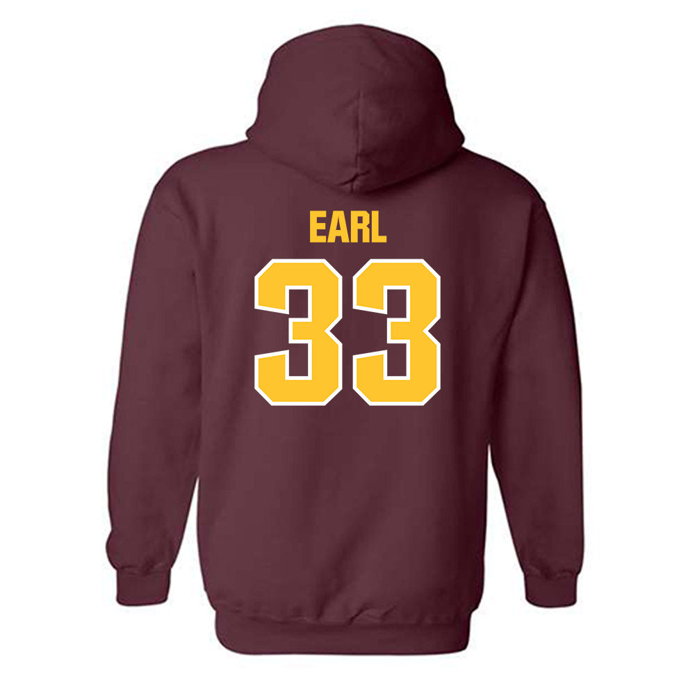 Central Michigan - NCAA Football : Victor Earl - Classic Shersey Hooded Sweatshirt-1