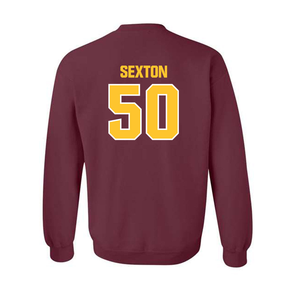 Central Michigan - NCAA Football : Matt Sexton - Classic Shersey Crewneck Sweatshirt-1