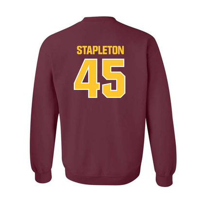 Central Michigan - NCAA Football : Jordan Stapleton - Classic Shersey Crewneck Sweatshirt-1