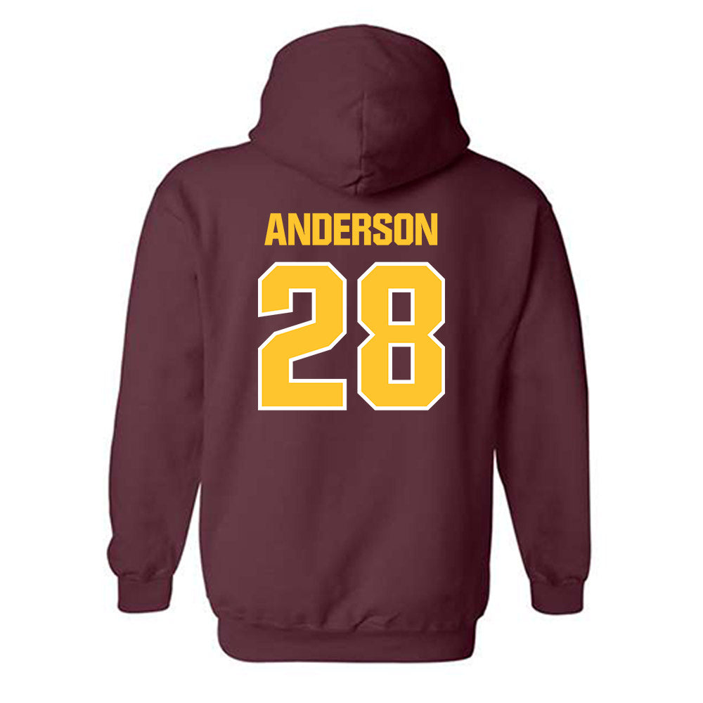 Central Michigan - NCAA Football : Nolan Anderson - Classic Shersey Hooded Sweatshirt-1