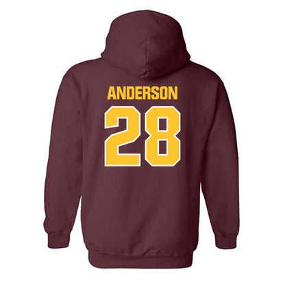 Central Michigan - NCAA Football : Nolan Anderson - Classic Shersey Hooded Sweatshirt-1