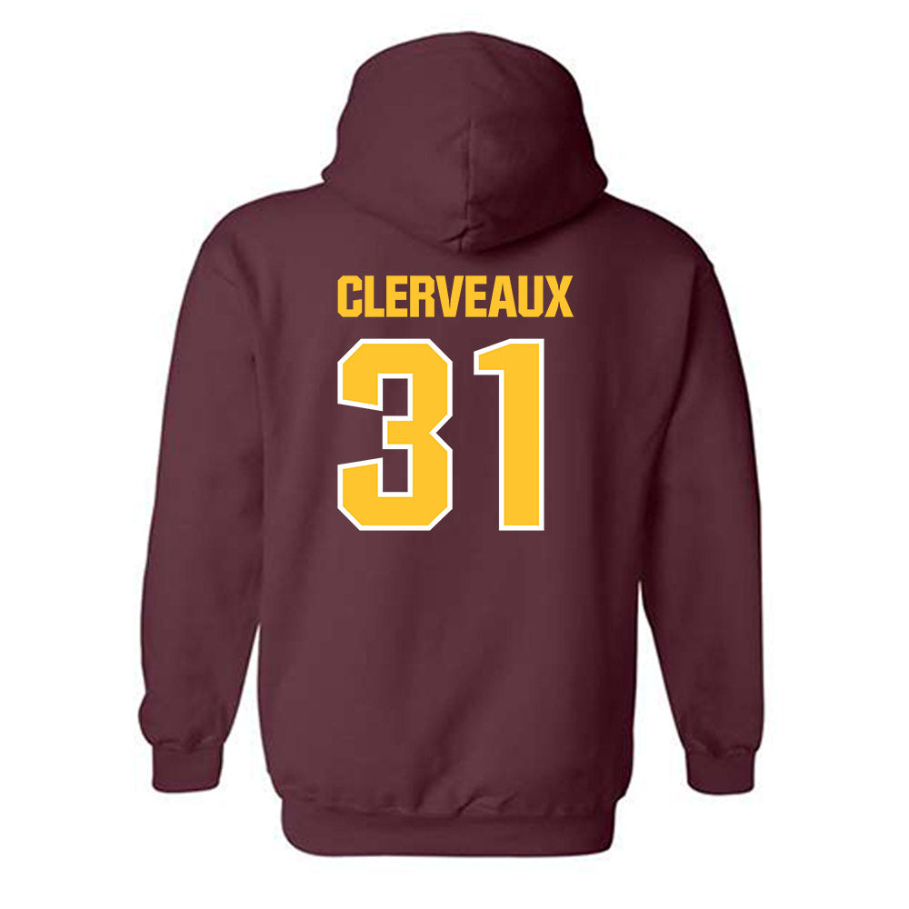 Central Michigan - NCAA Football : Jayden Clerveaux - Classic Shersey Hooded Sweatshirt-1