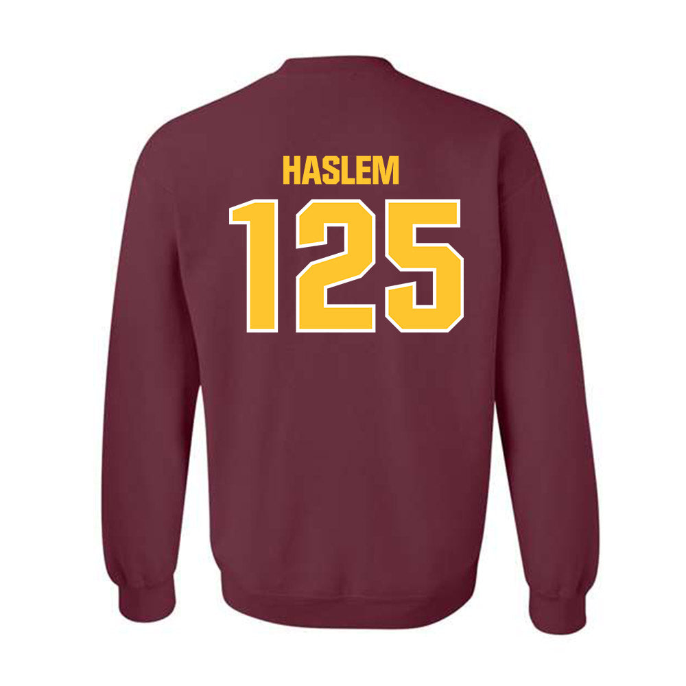 Central Michigan - NCAA Wrestling : Cristian Haslem - Classic Shersey Crewneck Sweatshirt-1
