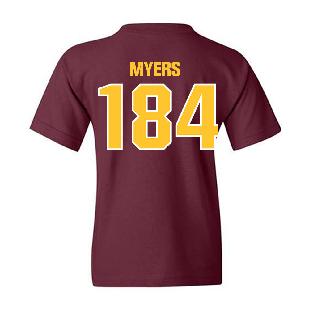 Central Michigan - NCAA Wrestling : Trey Myers - Classic Shersey Youth T-Shirt-1