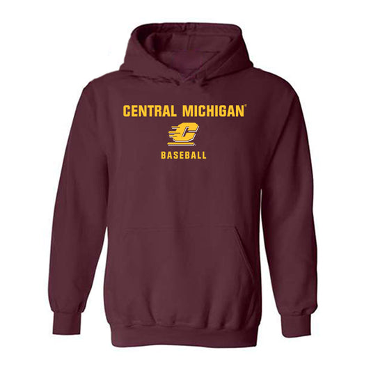 Central Michigan - NCAA Baseball : Dominic Bouscher - Classic Shersey Hooded Sweatshirt-0