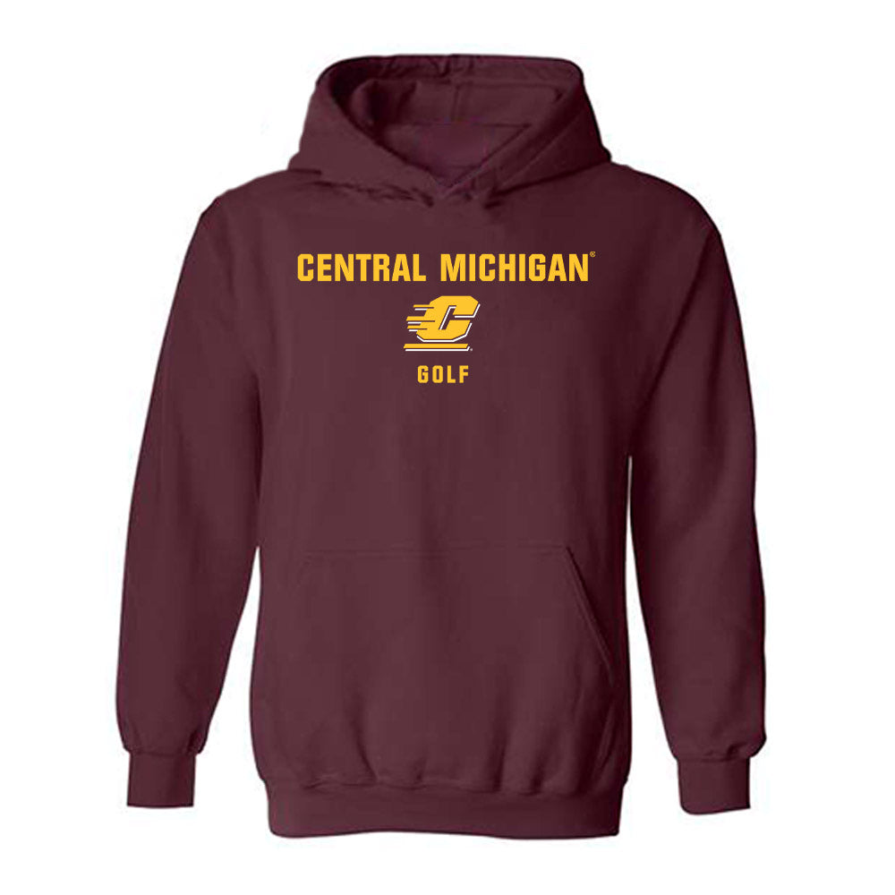 Central Michigan - NCAA Women's Golf : evanka shah - Classic Shersey Hooded Sweatshirt-0