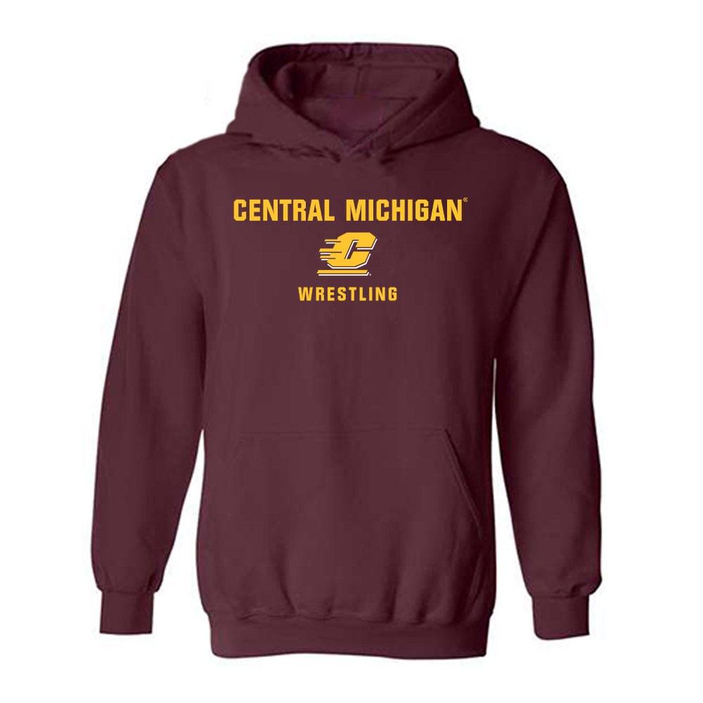 Central Michigan - NCAA Wrestling : Cristian Haslem - Classic Shersey Hooded Sweatshirt-0