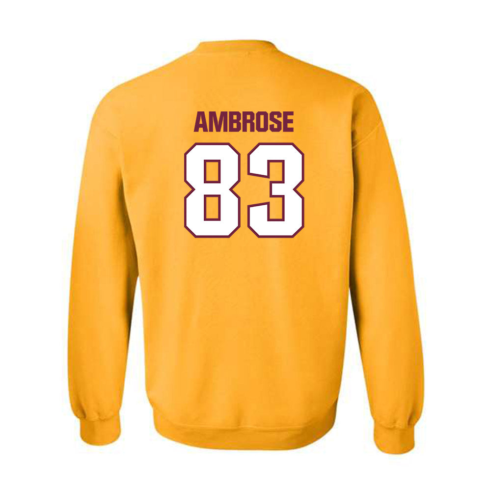 Central Michigan - NCAA Football : Travis Ambrose - Classic Shersey Crewneck Sweatshirt-1