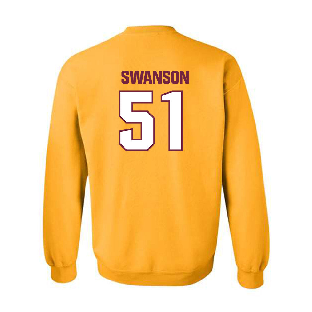 Central Michigan - NCAA Football : Landon Swanson - Classic Shersey Crewneck Sweatshirt-1