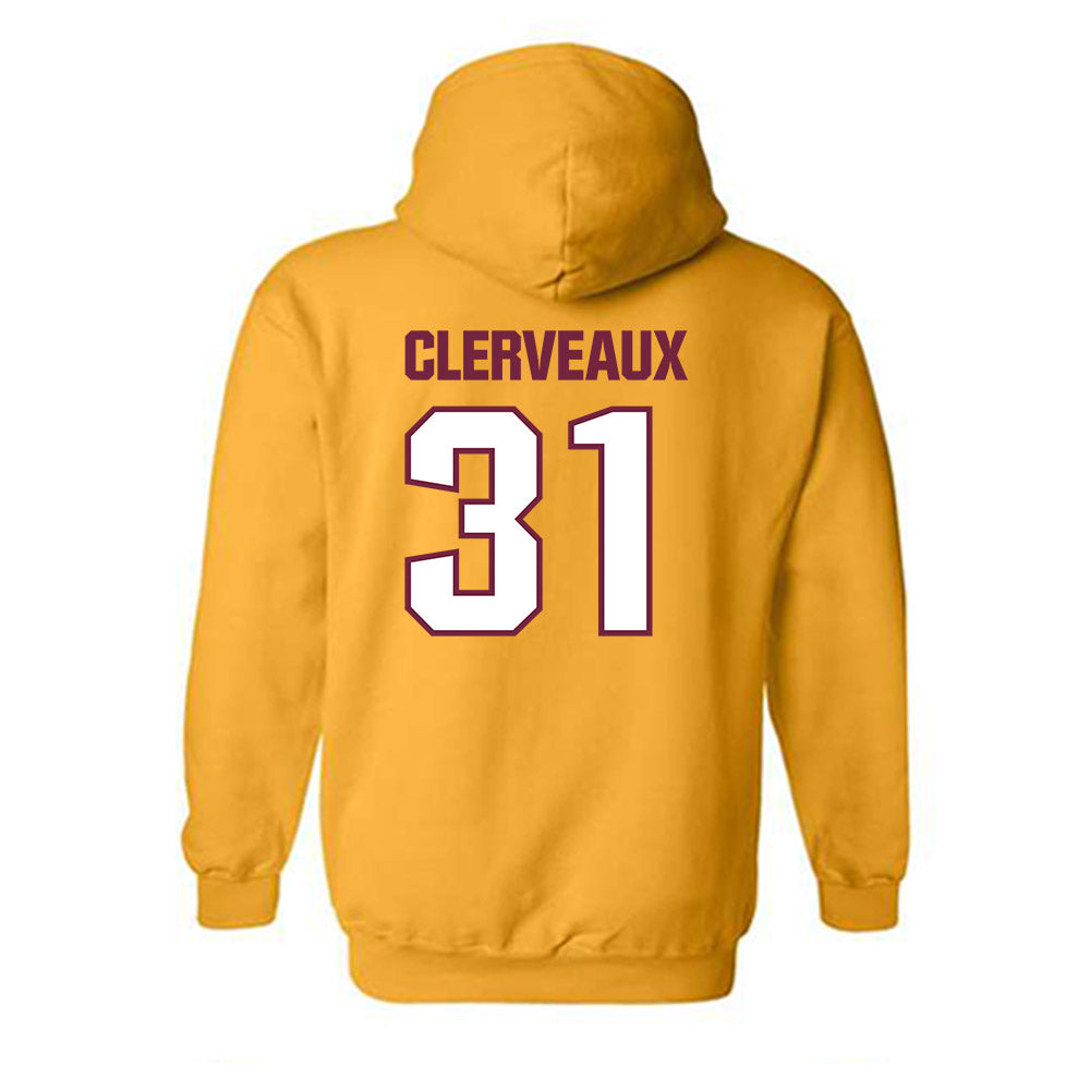 Central Michigan - NCAA Football : Jayden Clerveaux - Classic Shersey Hooded Sweatshirt-1