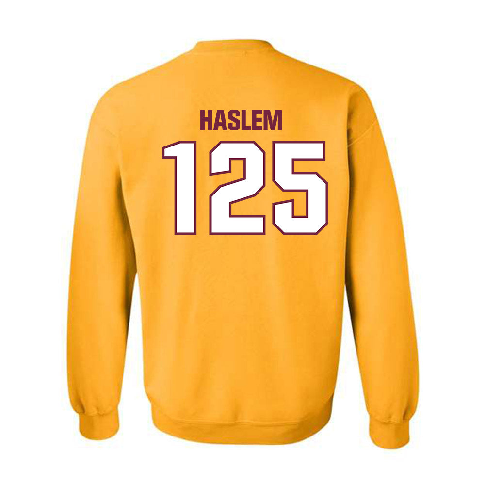 Central Michigan - NCAA Wrestling : Cristian Haslem - Classic Shersey Crewneck Sweatshirt-1