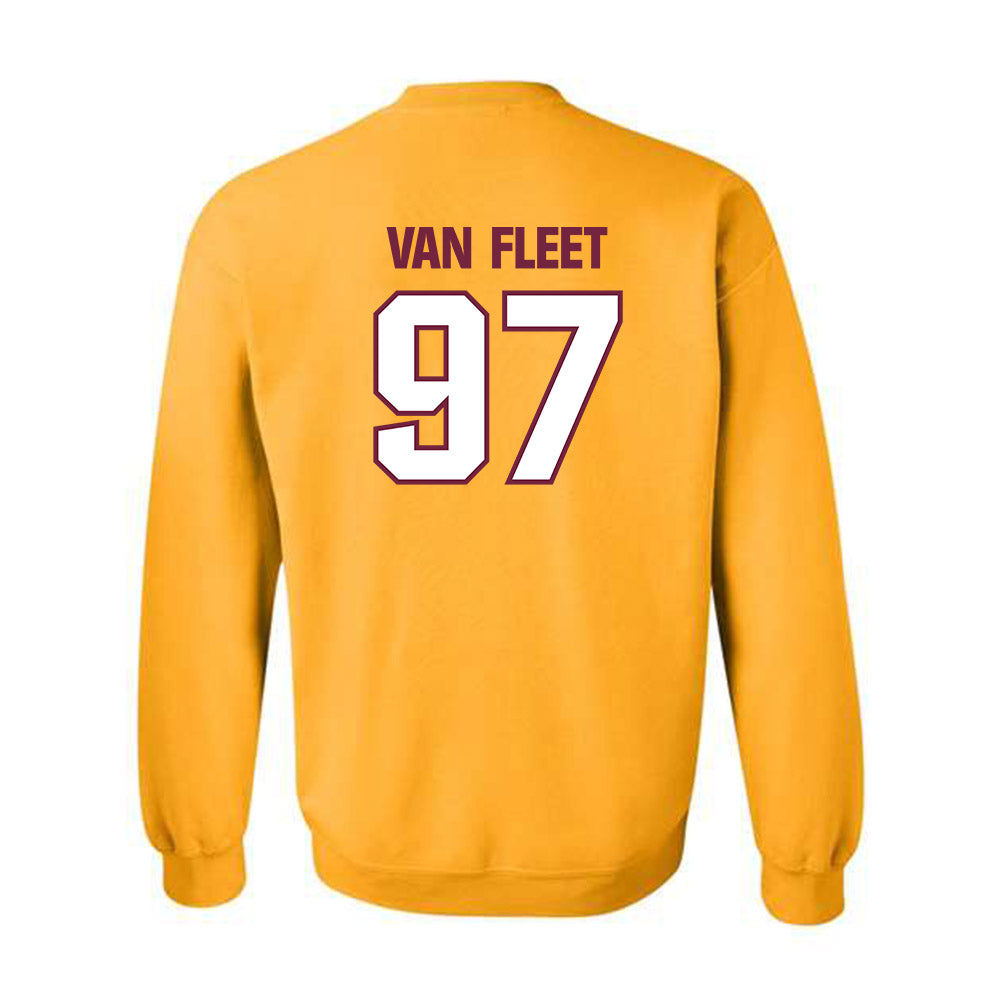 Central Michigan - NCAA Football : Maxwell Van Fleet - Classic Shersey Crewneck Sweatshirt-1