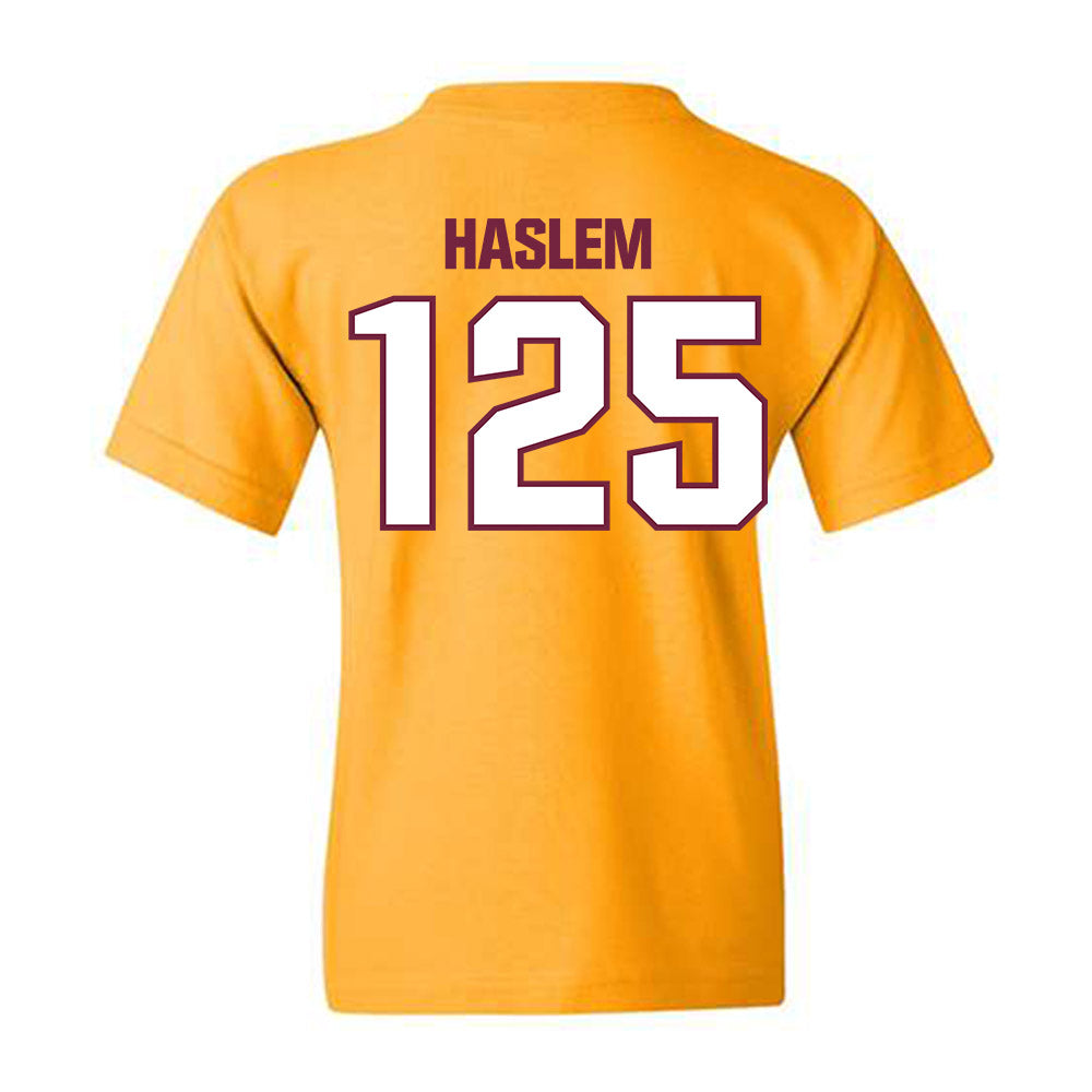 Central Michigan - NCAA Wrestling : Cristian Haslem - Classic Shersey Youth T-Shirt-1