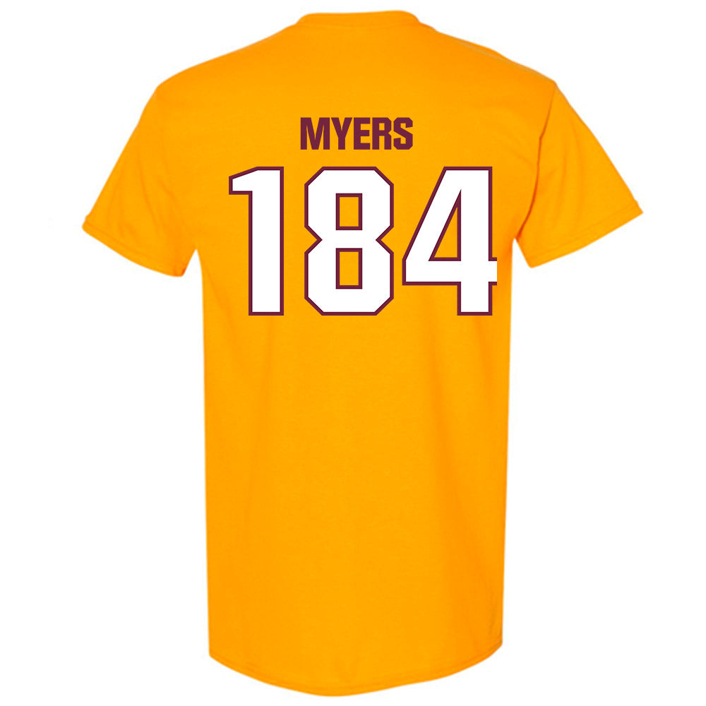 Central Michigan - NCAA Wrestling : Trey Myers - Classic Shersey T-Shirt-1