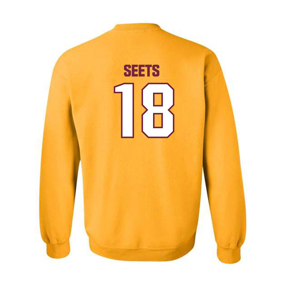 Central Michigan - NCAA Football : Geno Seets - Classic Shersey Crewneck Sweatshirt-1