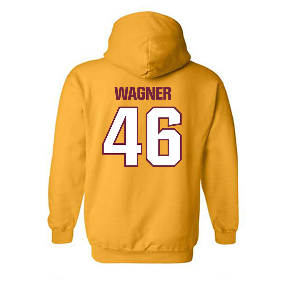 Central Michigan - NCAA Football : Zack Wagner - Classic Shersey Hooded Sweatshirt-1