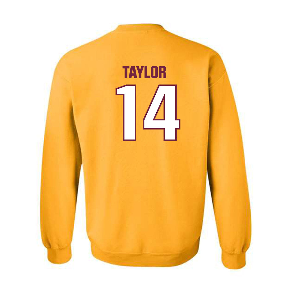 Central Michigan - NCAA Football : Justin Taylor - Classic Shersey Crewneck Sweatshirt-1