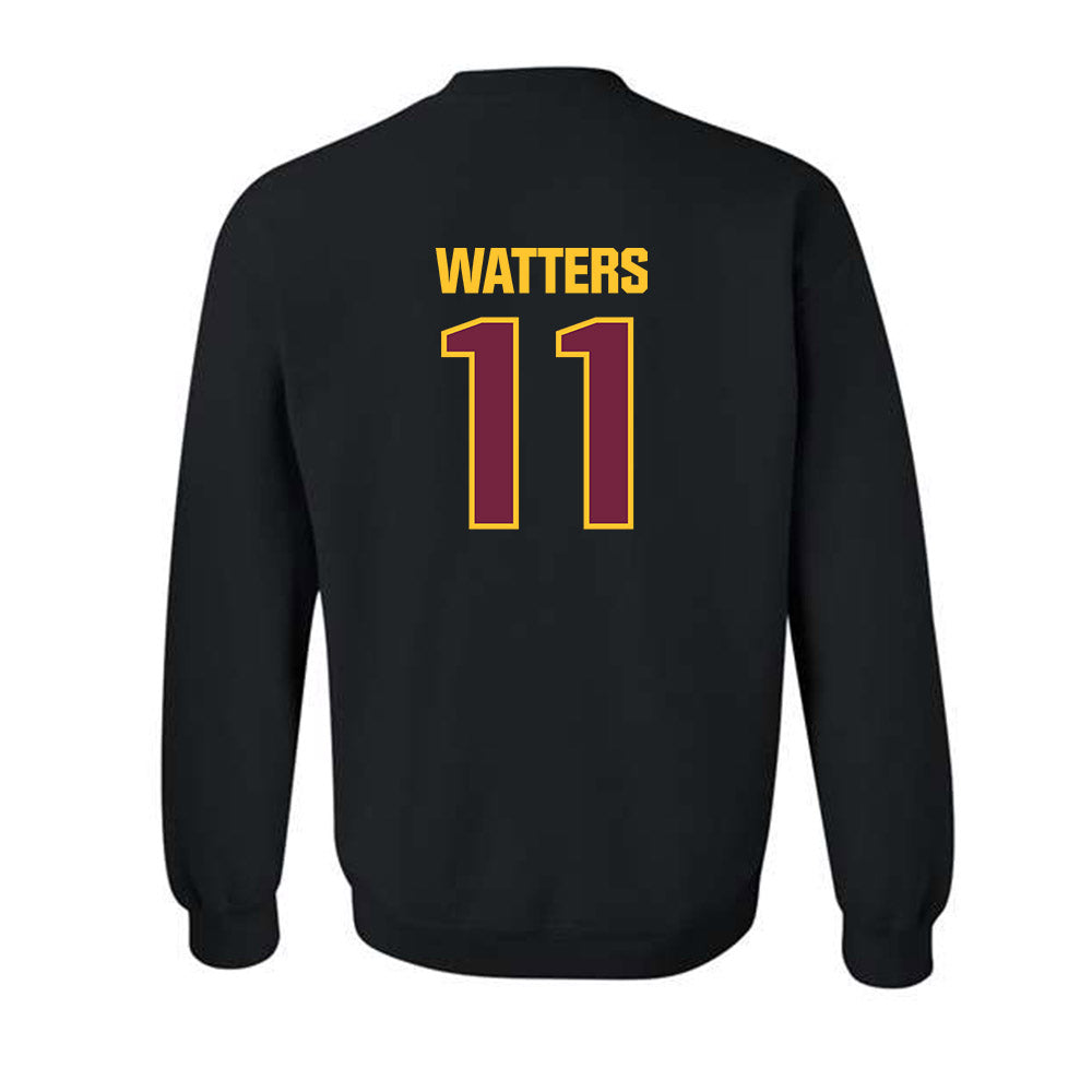 Central Michigan - NCAA Football : Ryland Watters - Classic Shersey Crewneck Sweatshirt-1