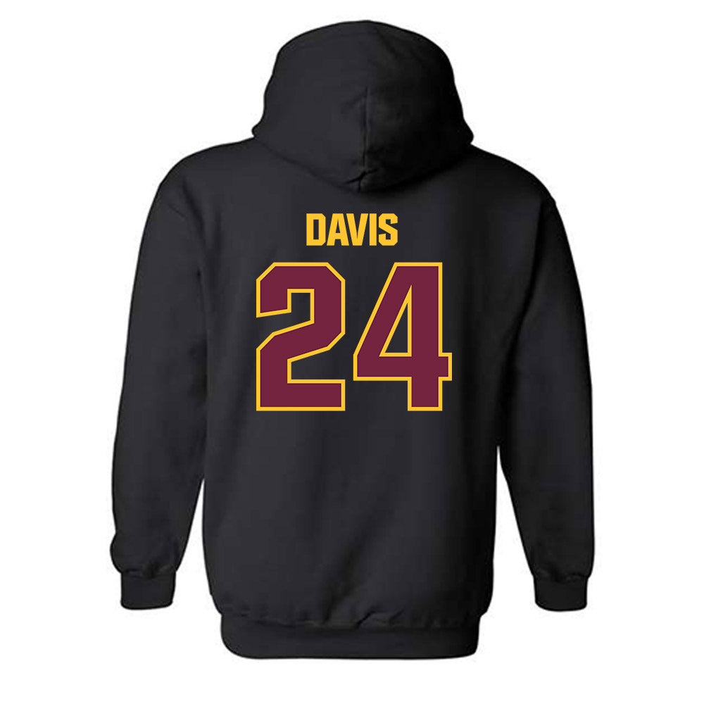 Central Michigan - NCAA Women's Basketball : Indya Davis - Classic Shersey Hooded Sweatshirt-1