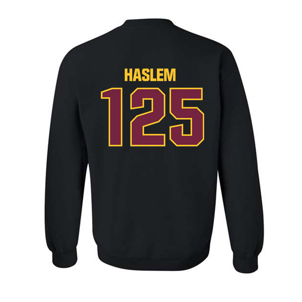 Central Michigan - NCAA Wrestling : Cristian Haslem - Classic Shersey Crewneck Sweatshirt-1