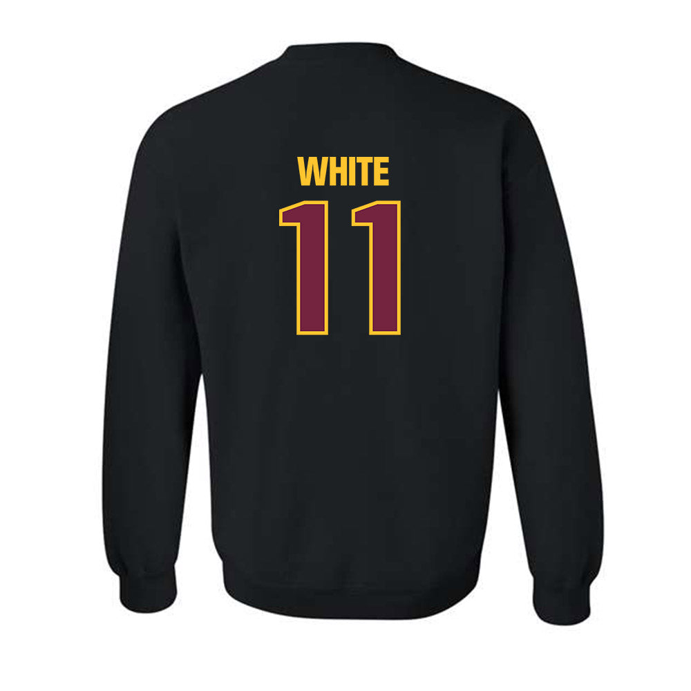Central Michigan - NCAA Football : Xavier White - Classic Shersey Crewneck Sweatshirt-1