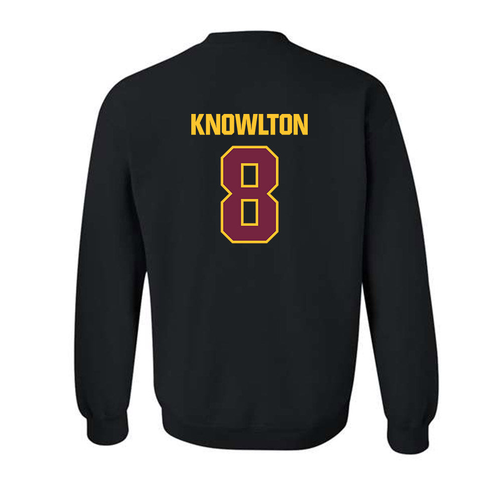 Central Michigan - NCAA Baseball : Zach Knowlton - Classic Shersey Crewneck Sweatshirt-1