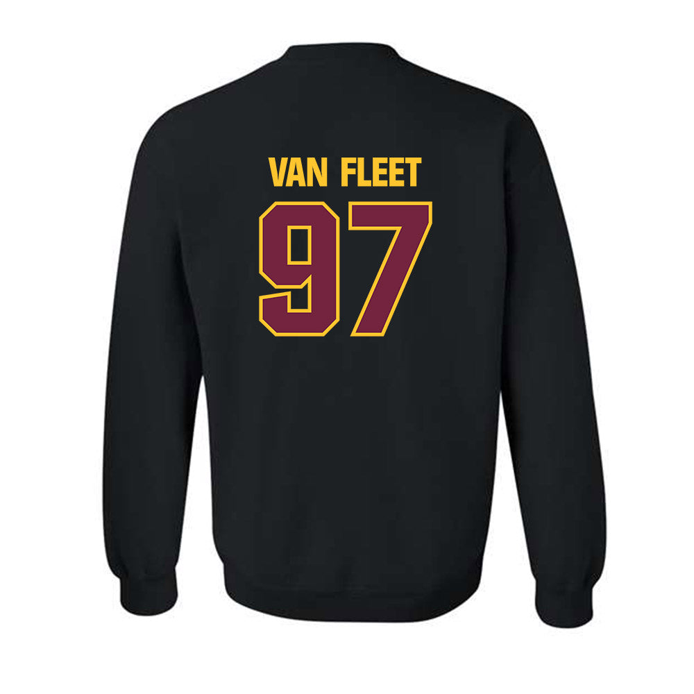 Central Michigan - NCAA Football : Maxwell Van Fleet - Classic Shersey Crewneck Sweatshirt-1