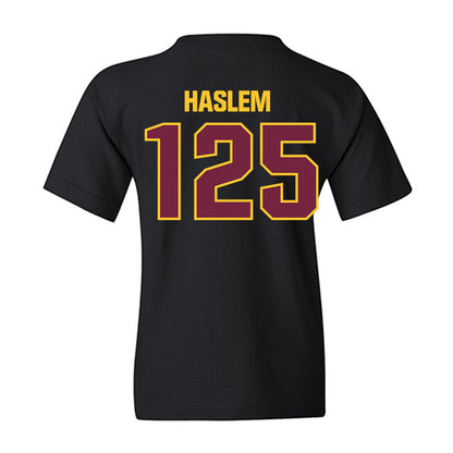 Central Michigan - NCAA Wrestling : Cristian Haslem - Classic Shersey Youth T-Shirt-1