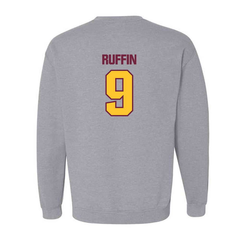 Central Michigan - NCAA Football : Justin Ruffin - Classic Shersey Crewneck Sweatshirt-1